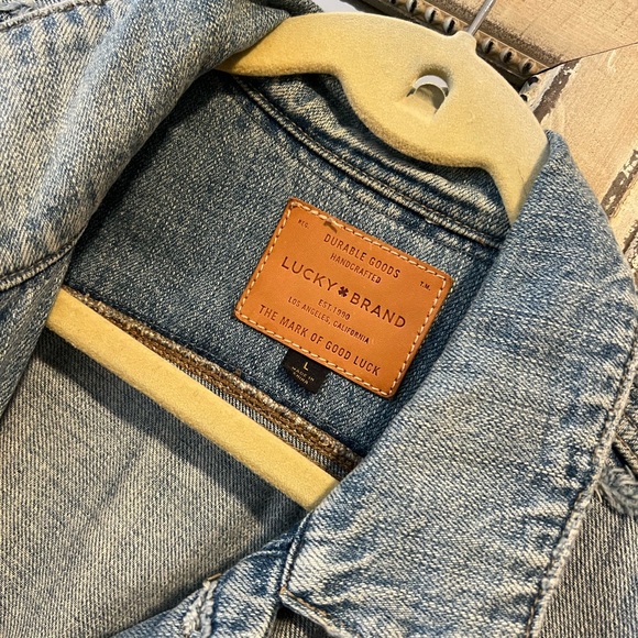 Lucky Brand Light Wash Denim Jacket - Picture 2 of 5